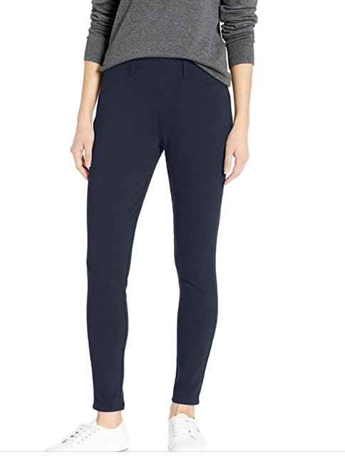 Essentials Women's SKINNY Stretch Pull-on Knit Jegging Black Large Regular for sale online | eBay