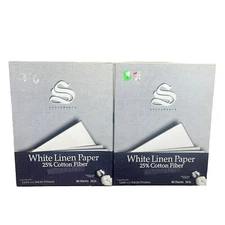 Southworth White Linen Paper Watermarked 25% Cotton Fiber 24lb (160 Sheets)