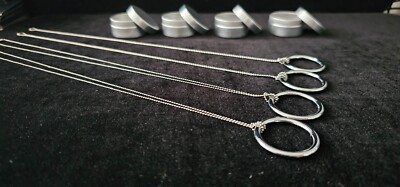 Stainless Steel Magic Ring & Chain - 4 Set (small size)