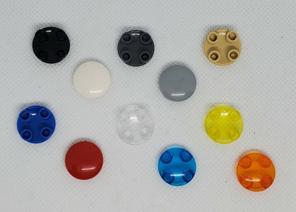 LEGO Parts Plate Round 2 x 2 Rounded Bottom Boat Stud 2654 [6