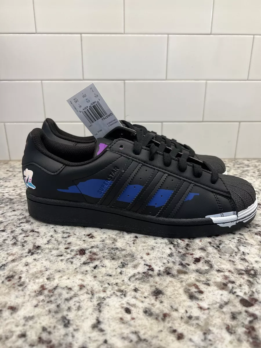 Adidas Superstar Comic Art Sneaker Black Men s Size 7 Women s 8 GW5783