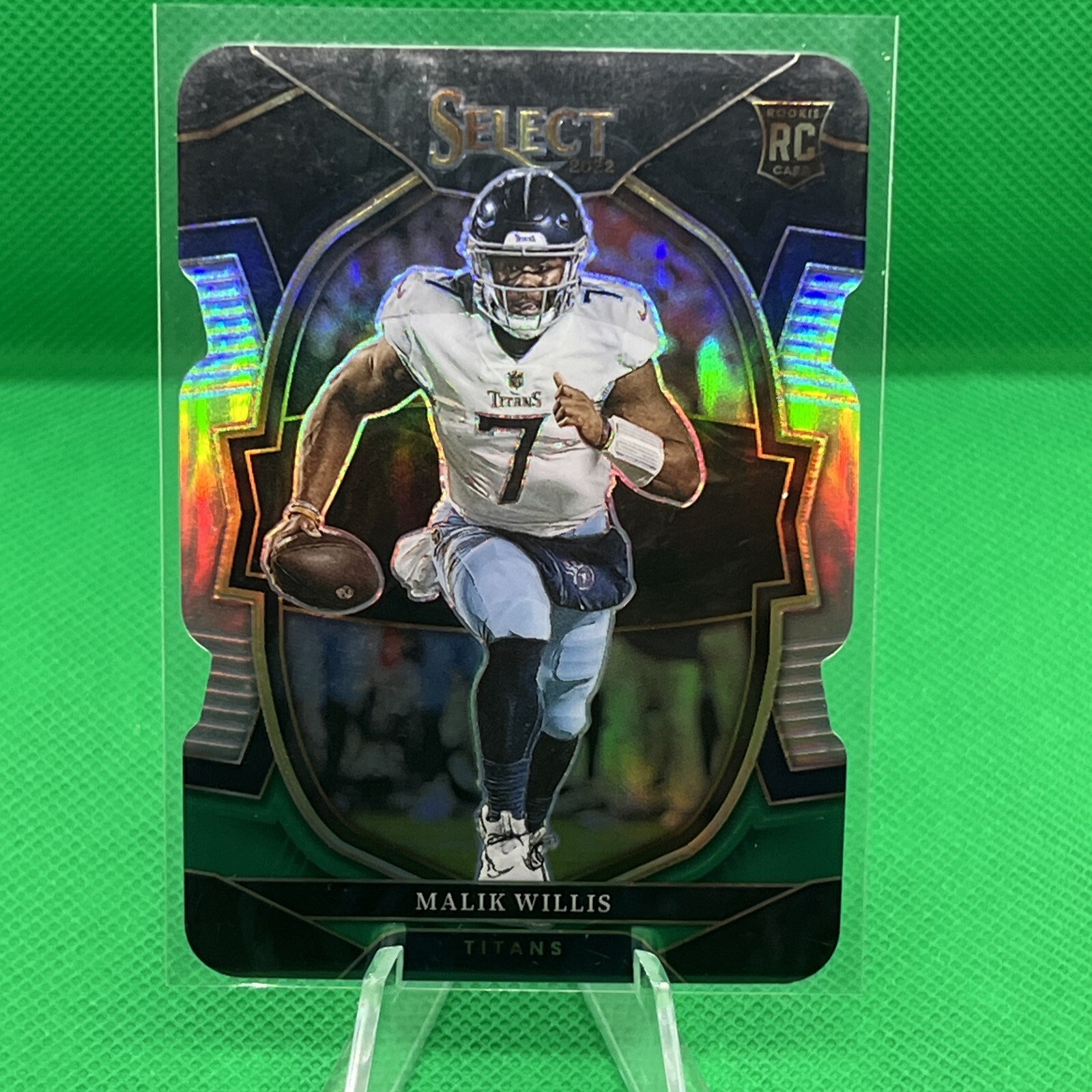 2022 SELECT CONCOURSE ROOKIE Card RC GREEN YELLOW DIE CUT MALIK WILLIS RC #38