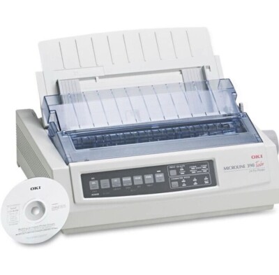 RE-NEWED Oki Microline 390 Turbo - 24-Pin Dot Matrix Printer - ML390 GE7200A