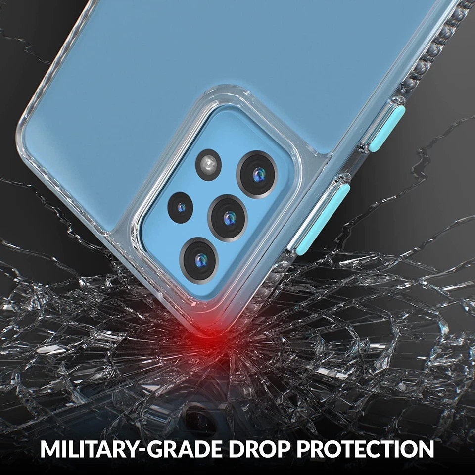 Crave Clear Guard for Samsung Galaxy A72 Case, Shockproof Case (6.7 inch) - Aqua - Image 4 of 4