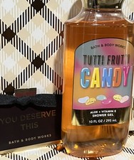 Bath and Body Works Shower Gel Wash 10 oz Orange TUTTI FRUTTI CANDY Limited