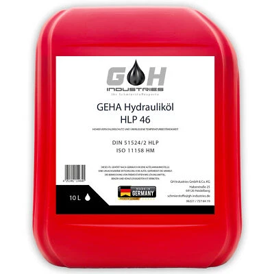 SGPLUSMH 10 L Hydrauliköl HLP 46 ISO VG 46 nach DIN 51524 Teil 2 Kanister 1 St. 10 Liter