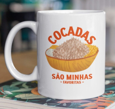 Lustige Kokadas Tasse 11oz 330ml Kokosnuss zerkleinert Geschenke Brasilianische Geschenke