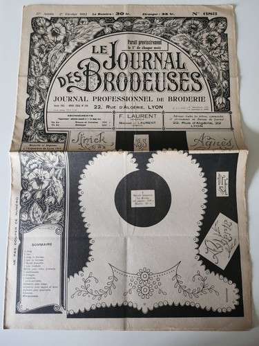 Le journal des brodeuses 1952 n° 683 alphabet combinaison berceau corsage - 第 1/9 張圖片