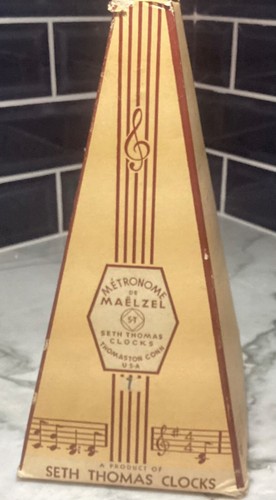 Seth Thomas Metronome De Maelzel Vintage Works Made In USA w Original Box - Picture 12 of 13