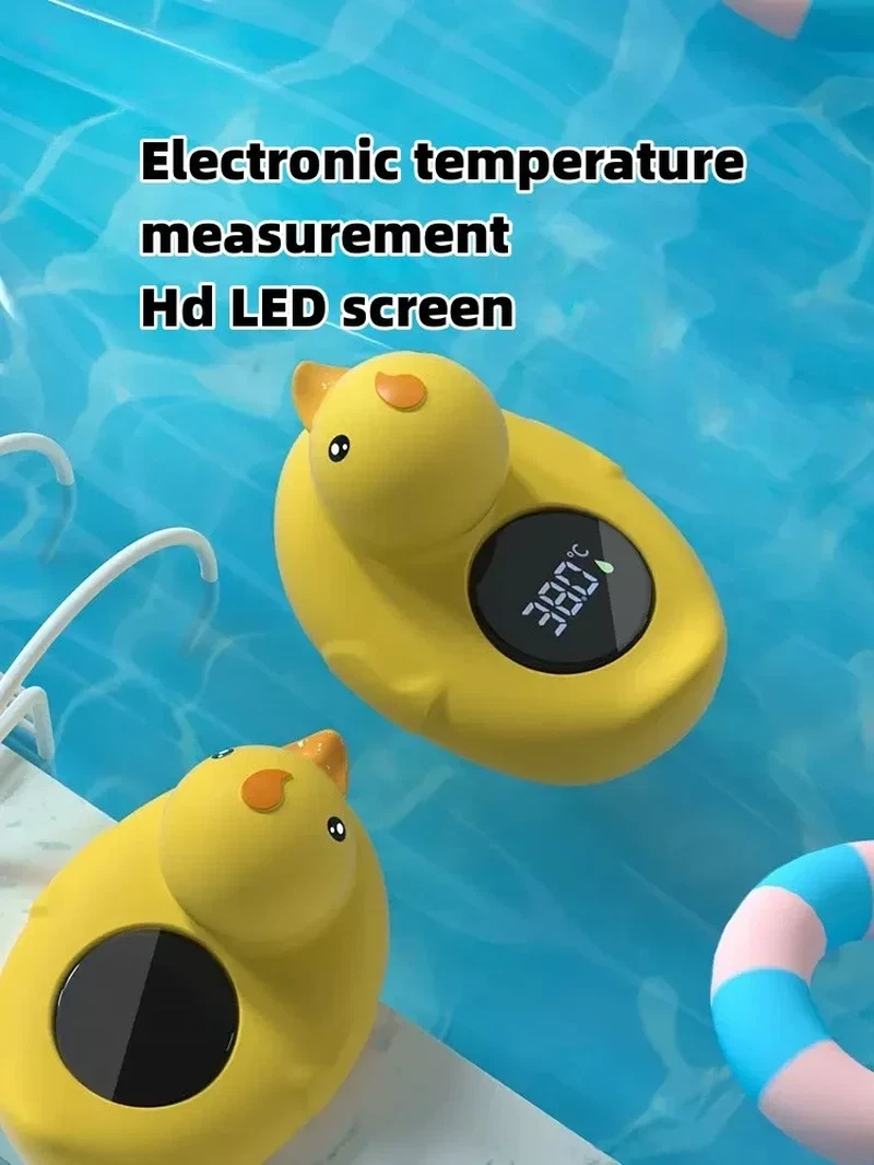 Baby Bath Thermometer | Duck Float Tub Digital Temperature Display Infant Kid