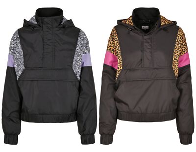 Urban Classics Damen Mixed Pull Over Jacke Überziehjacke