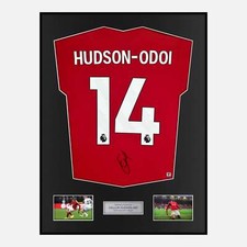 Framed Callum Hudson-Odi Signed Nottingham Forest Shirt Home Red [Classic]