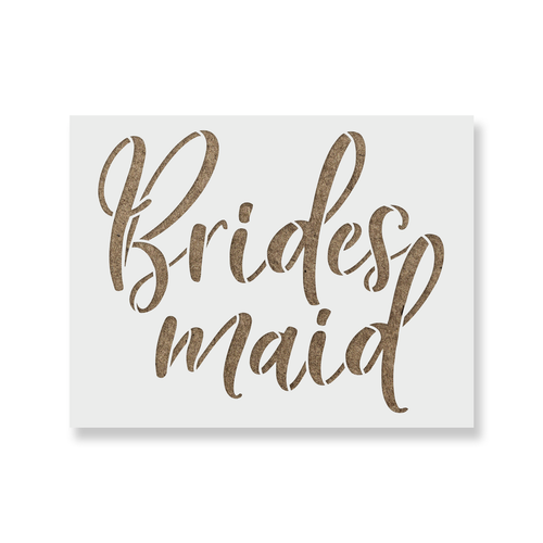 Bridesmaid Stencil - Durable & Reusable Mylar Stencils - 第 1/5 張圖片
