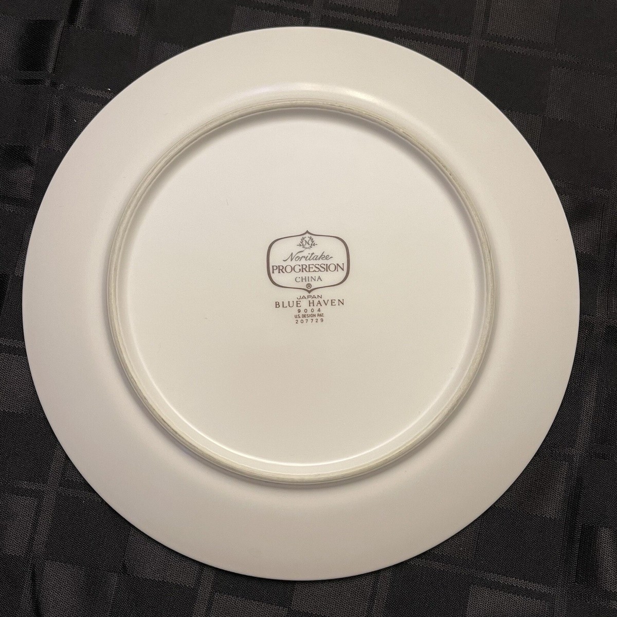 Vtg Noritake Progression Blue Haven Salad Plate Stoneware