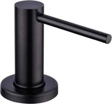Matte Black Kitchen Sink Soap Dispenser  Countertop Pump Hand Lotion Built in Bo
