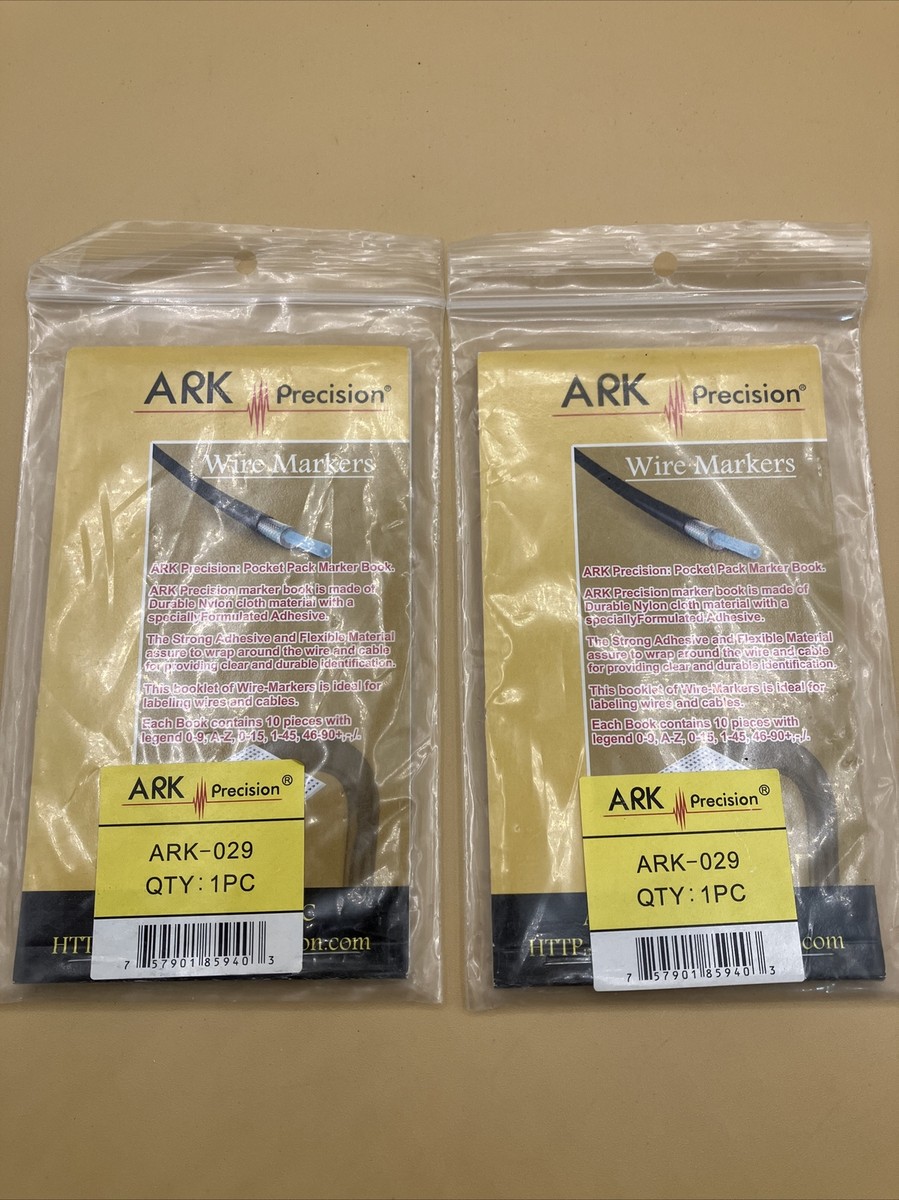 ARK Precision Wire Markers Pocket Pack Marker Book Lot Of (2) NEW 