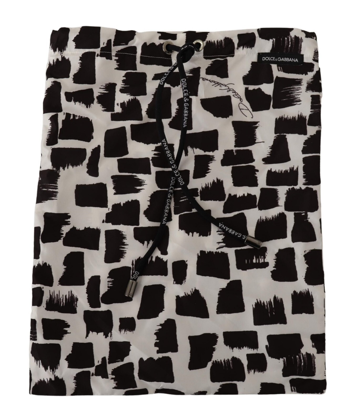 DOLCE - GABBANA Чехол для пыльника Черно-белый узор Сумка для обуви на шнурке 31см x 24см 4690₽