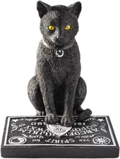 Pacific Giftware Black Cat with Spirit Board Ouija Figurine Statue Home Decor
