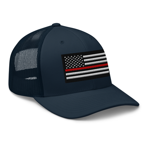 Firefighter Flag Trucker Hat Firefighter Snapback Thin Red Line Flag Hat Fireman - Picture 26 of 67