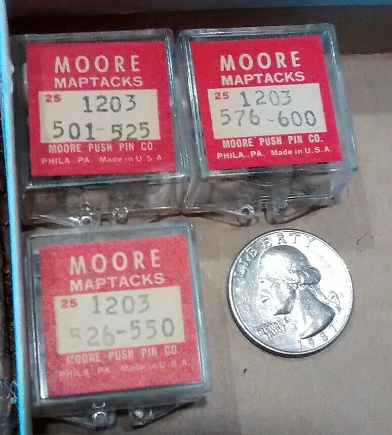 Numbered Push Pins For Maps