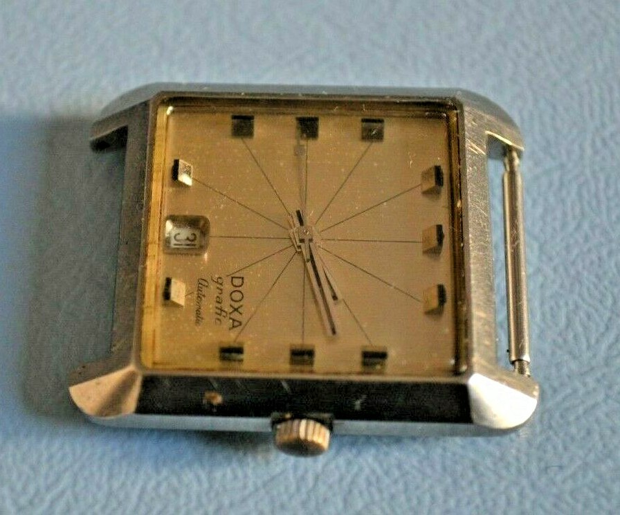 DOXA GRAFIC AUTOMATIC SILVPLATED VINTAGE WATCH 100% GENUINE