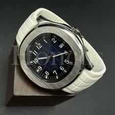 Custom Made PP Style Watch NH35 Automatic Movement Aquanaut 5167A Blue Dial WHT