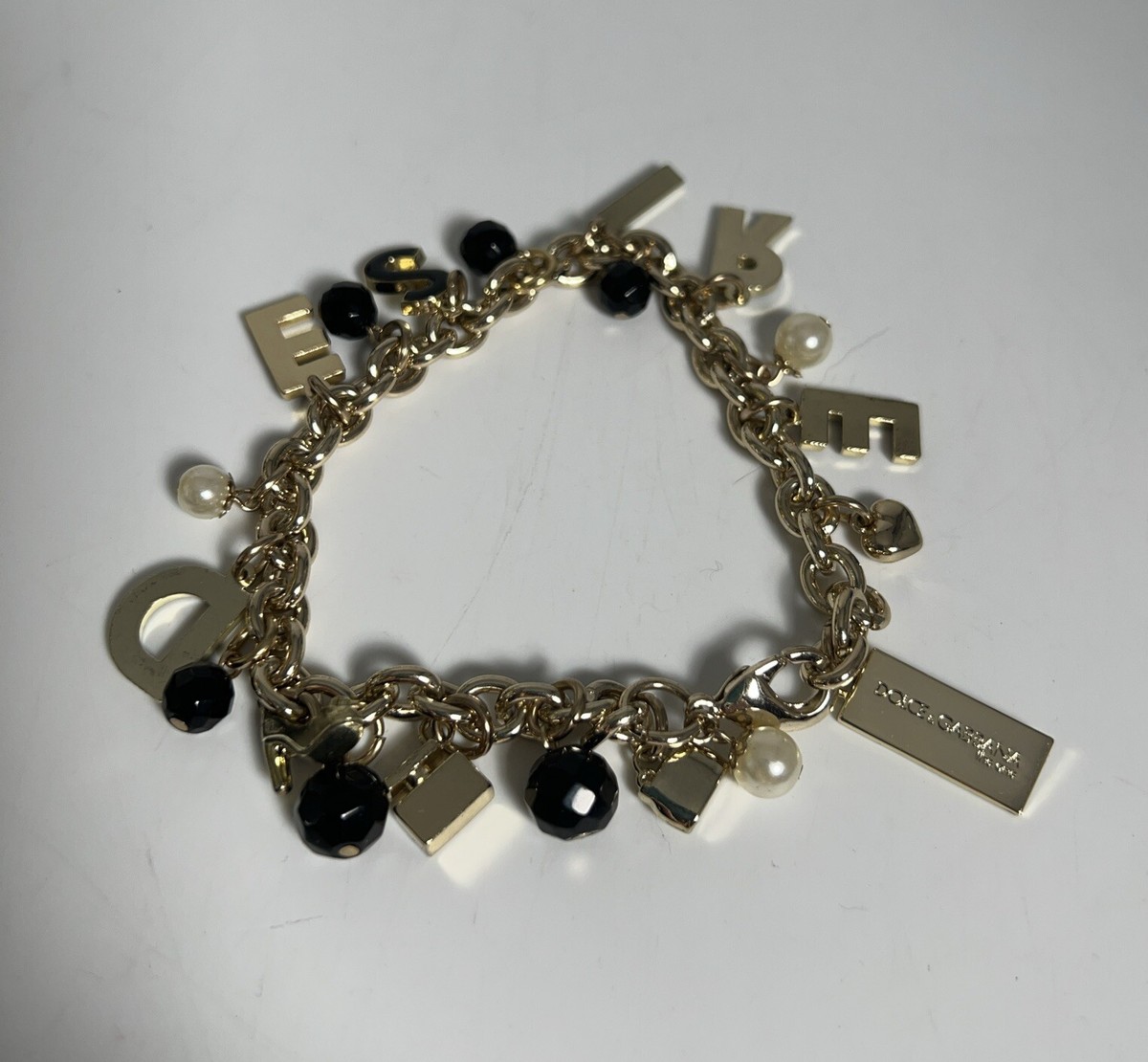 Gold Tone Dolce and Gabbana The One Desire Perfume Charm