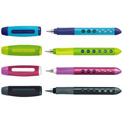 FABER CASTELL Füllhalter Füller Scribolino rechts | links schwarz grün blau pink