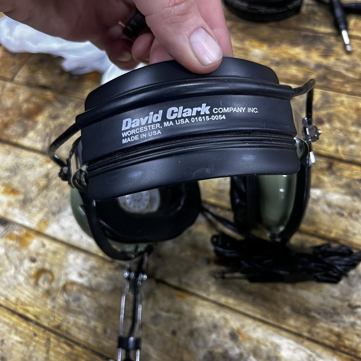 David Clark headset microphone 01615-0054 Vintage Aviation Set