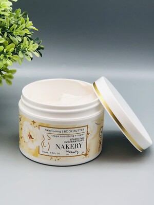 Nakery Beauty Sparkling Celebrations Skin Toning Body Butter 7.9 oz NOT SEALED