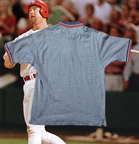 Camisa polo vintage de los Cardenales de San Luis azul mediana de colección década de 1990 MLB - Imagen 2 de 3
