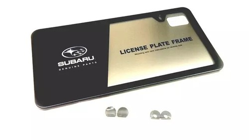 Genuine Subaru License Plate Frame - Slim Line - Matte Black SOA342L105 - Picture 2 of 2