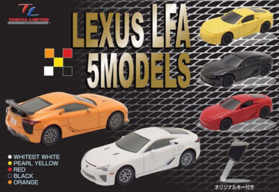 Tomica Limited LEXUS LFA 5MODELS 10TH Anniversary TAKARA TOMY NEW