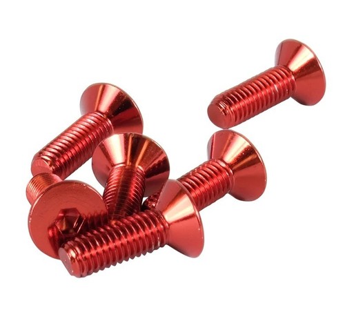 Nrg Innovation SWS-100RD, Screw Kit Steering Wheel Red Conical Performance Parts - Picture 3 of 10