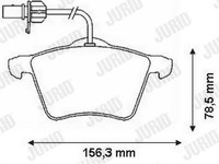 Bremsbelagsatz Scheibenbremse Jurid 573045J FüR T4 VW Transporter Schachtel 7DJ