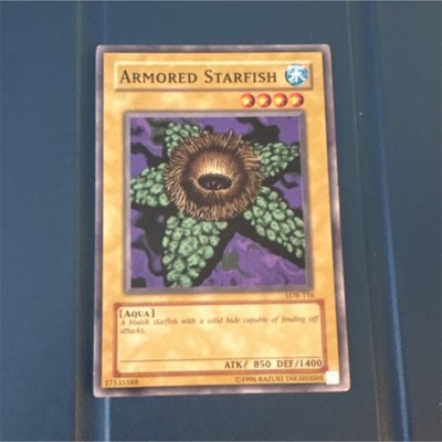 Konami Yu-Gi-Oh! Armored Starfish LOB-116 Aqua ATK 850 DEF 1400