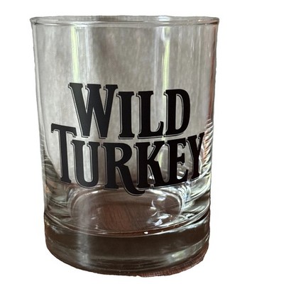 Wild Turkey Clear 10oz Rocks Glass Barware Whiskey Cocktail Glass