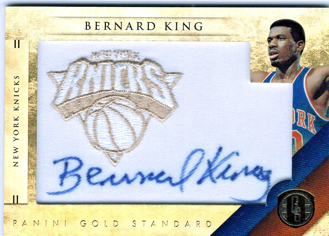 BERNARD KING - 2010-11 PANINI GOLD STANDARD AUTOGRAPH CARD NY KNICKS #'d 99/199