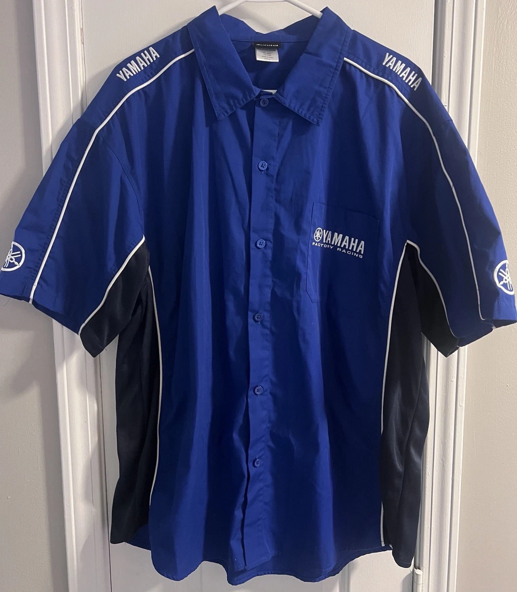 Yamaha Short Sleeve Regular Fit Casual Button-Down Shirts for Men