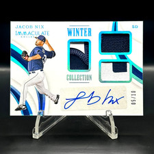 2019 Panini Immaculate JACOB NIX Winter Collection Triple Patch Auto Prime /10