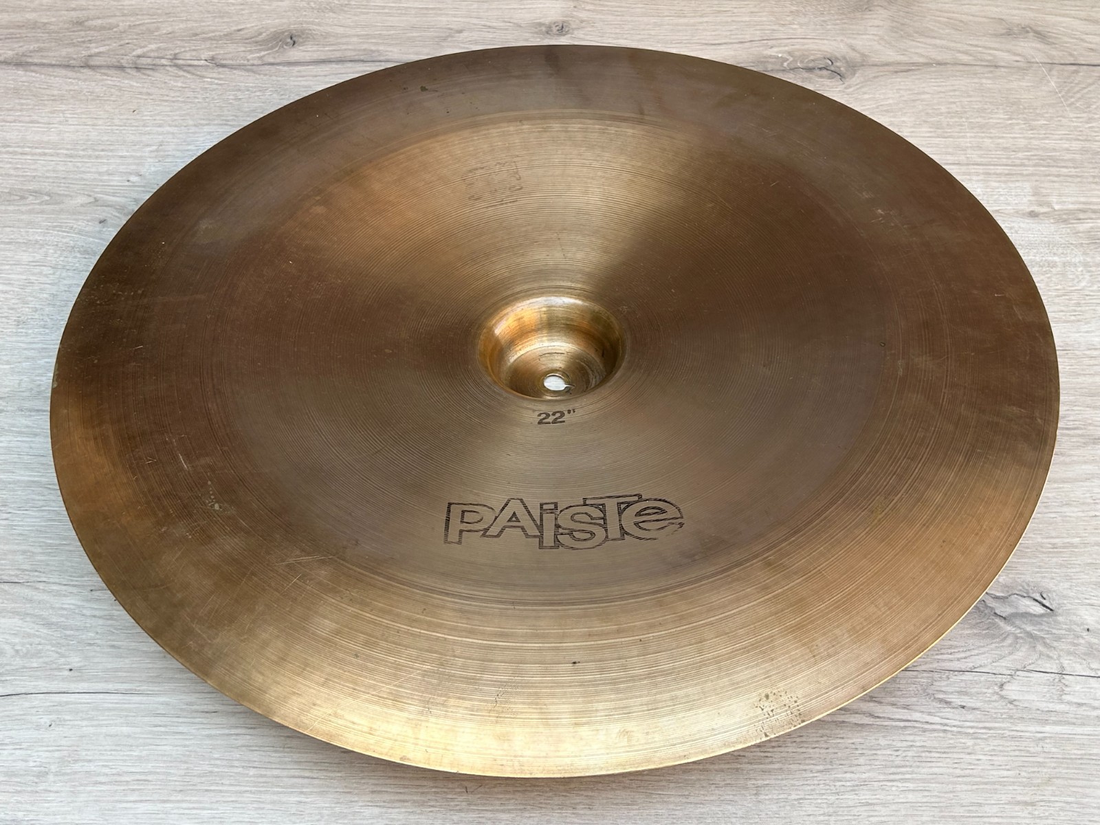 Vintage Paiste 2002 22" China Type Cymbal Black Label Made in Switzerland photo 7