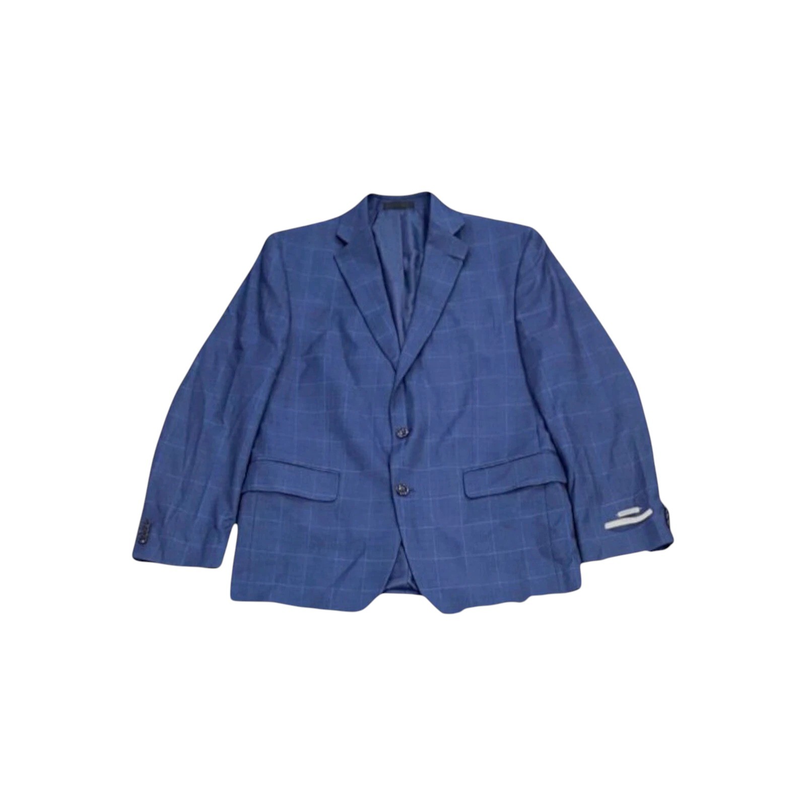 Perry Ellis Portfolio Mens Modern fit Suit Jacket Blazer 36 S Blue Windowpane 13490₽