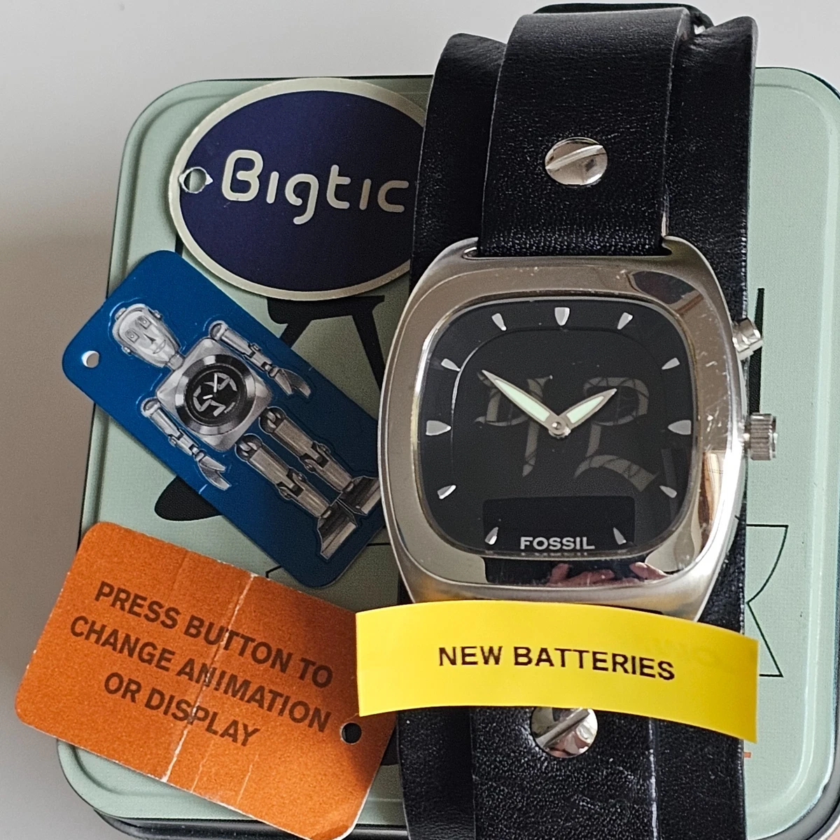 Fossil Big Tic 腕表| eBay