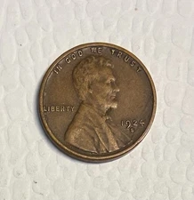 1924-S Lincoln Cent (Wheat Penny), XF Condition, Better Date!