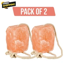 2 Pack Pink Salt Lick Blocks 5–6 lbs Each Natural Mineral Deer Attractant