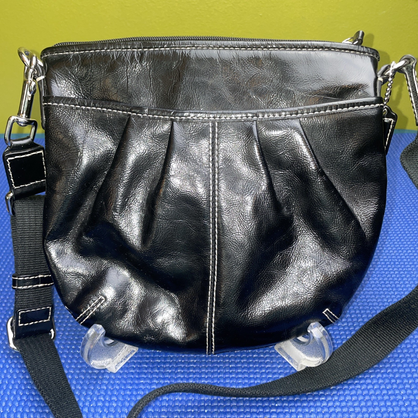 Coach Swingpack Soho Solid Black Leather Crossbod… - image 2