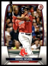 Rafael Devers 2023 Bowman #31 Boston Red Sox FREE SHIPPING AutographDen