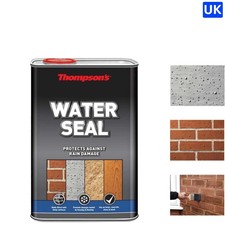 Thompson's 1L Water Seal - Breathable Waterproof Membrane for Brick and Concrete