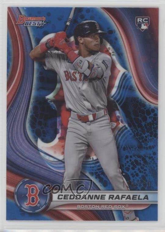 2024 Bowman's Best Blue Refractor /150 Ceddanne Rafaela #14 Rookie RC 11rg