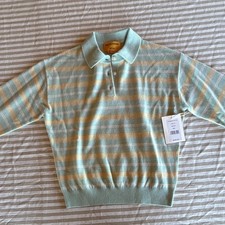 Guest in Residence Cashmere Stripe Polo Sweat...